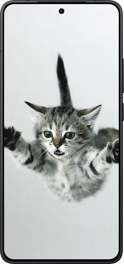 Силиконовый чехол Летящий котёнок для Xiaomi POCO F7 Pro - 2322u-4085 изображение 