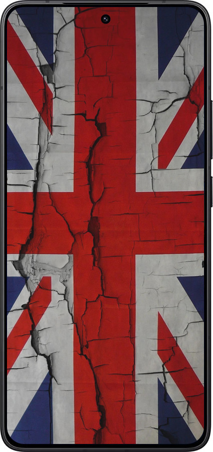 Силиконовый чехол Флаг Великобритании 2 для Xiaomi POCO F7 Pro - 387u-4085 изображение 