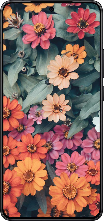 Силіконовий чехол Beauty flowers для Xiaomi POCO F7 Pro - 4050u-4085 изображение 