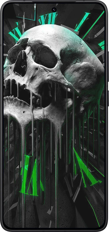 Силіконовий чехол Череп-годинник для Xiaomi Redmi K80 - 4100u-4148 изображение 