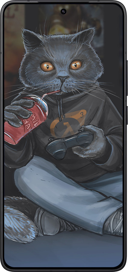 Силиконовый чехол gamer cat для Xiaomi Redmi K80 - 4140u-4148 изображение 