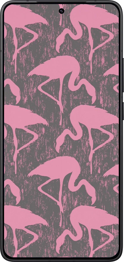 Силиконовый чехол Vintage-Flamingos для Xiaomi POCO F7 Pro - 4171u-4085 изображение 