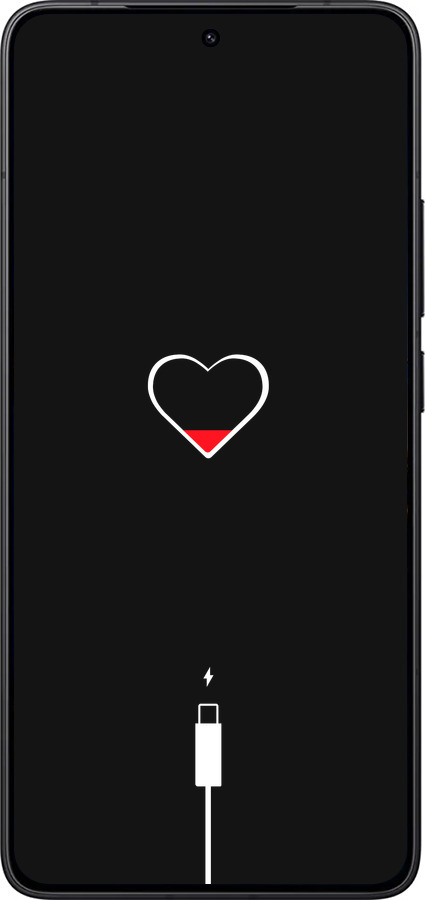 Силиконовый чехол Подзарядка сердца для Xiaomi POCO F7 Pro - 4274u-4085 изображение 
