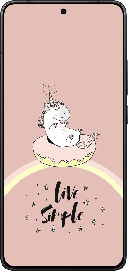 Силіконовий чехол Єдиноріжка в пончику  для Xiaomi Redmi K80 - 4282u-4148 изображение 