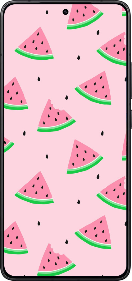 Силиконовый чехол Розовый арбуз для Xiaomi Redmi K80 - 4314u-4148 изображение 