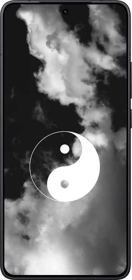 Силиконовый чехол Инь и Янь для Xiaomi POCO F7 Pro - 4389u-4085 изображение 