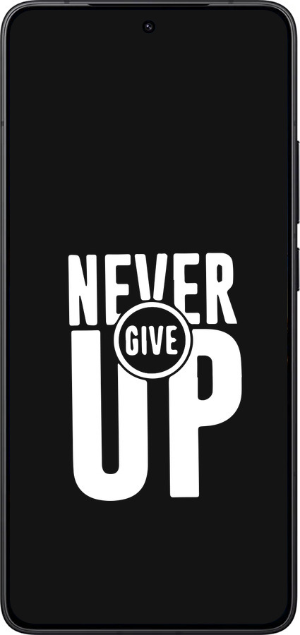 Силиконовый чехол Никогда не сдавайся для Xiaomi Redmi K80 - 4572u-4148 изображение 