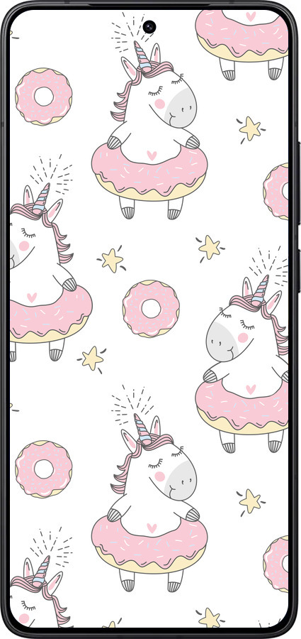 Силиконовый чехол Единорожки для Xiaomi Redmi K80 - 4659u-4148 изображение 