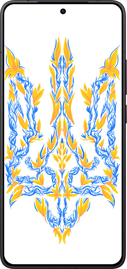 Силіконовий чехол Герб України v3  для Xiaomi Redmi K80 - 5313u-4148 изображение 