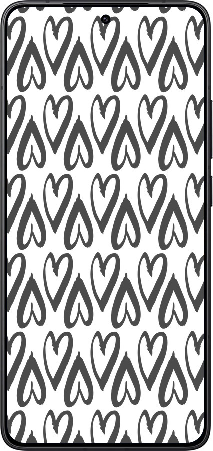 Силіконовий чехол Серця v2 для Xiaomi POCO F7 Pro - 5497u-4085 изображение 