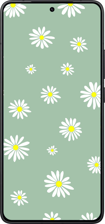 Силиконовый чехол Ромашки v4 для Xiaomi Redmi K80 - 5603u-4148 изображение 
