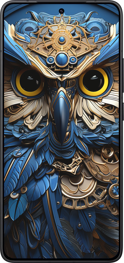 Силіконовий чехол Сова v2 для Xiaomi Redmi K80 - 5649u-4148 изображение 