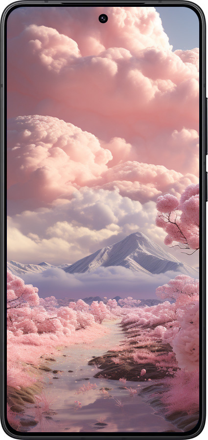 Силіконовий чехол Рожеві хмари для Xiaomi Redmi K80 - 5660u-4148 изображение 