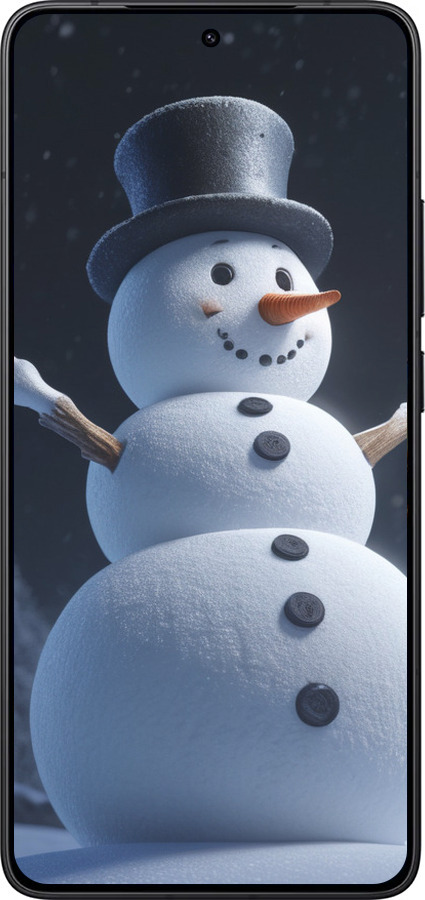 Силиконовый чехол Снеговик для Xiaomi Redmi K80 - 5826u-4148 изображение 