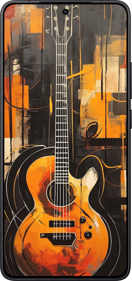 Силиконовый чехол Чехол для телефона Оранжевая Гитара для Xiaomi Redmi K80 - 5934u-4148 изображение 