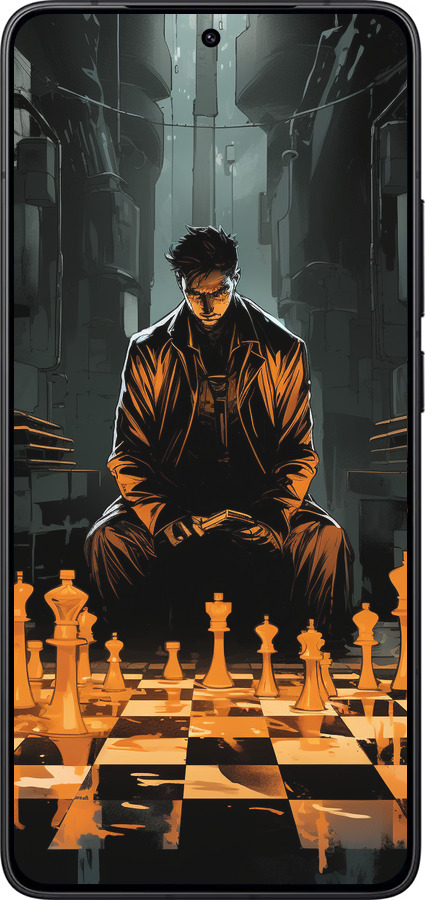 Силиконовый чехол Шахматы для Xiaomi Redmi K80 - 5951u-4148 изображение 