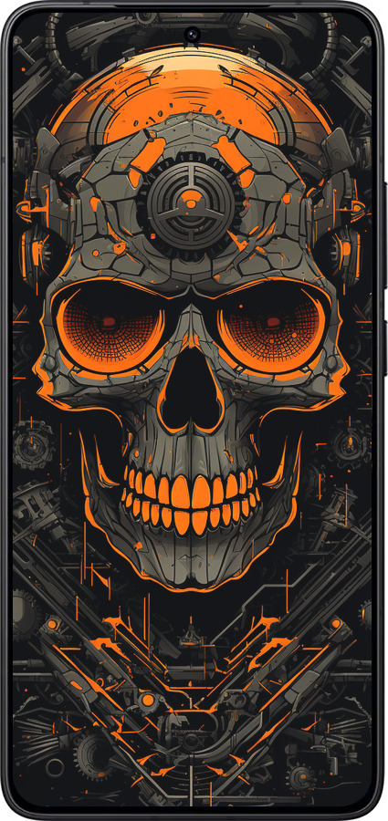 Силиконовый чехол Череп для Xiaomi Redmi K80 - 5952u-4148 изображение 