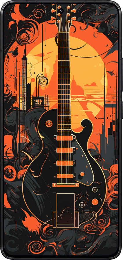 Силіконовий чехол Гитара для Xiaomi Redmi K80 - 5957u-4148 изображение 