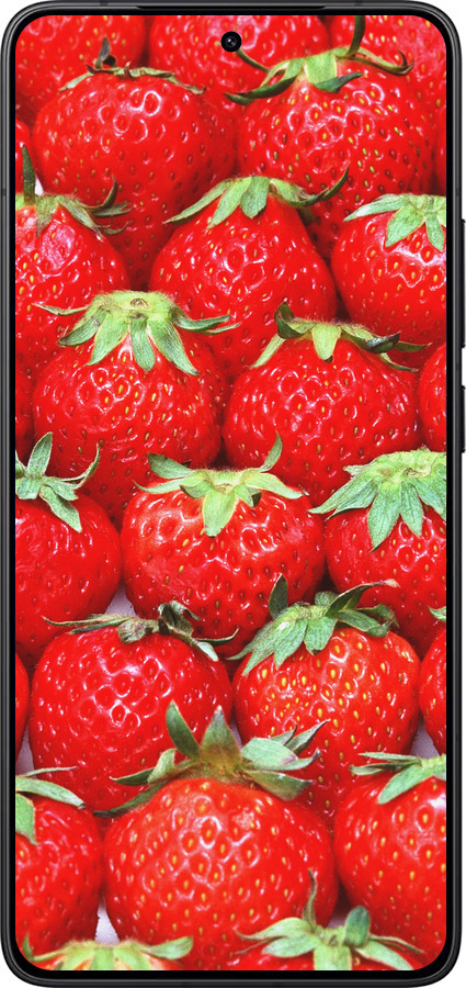 Силиконовый чехол Клубника для Xiaomi Redmi K80 - 6020u-4148 изображение 