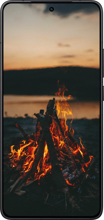 Силиконовый чехол Огонь для Xiaomi POCO F7 Pro - 6021u-4085 изображение 