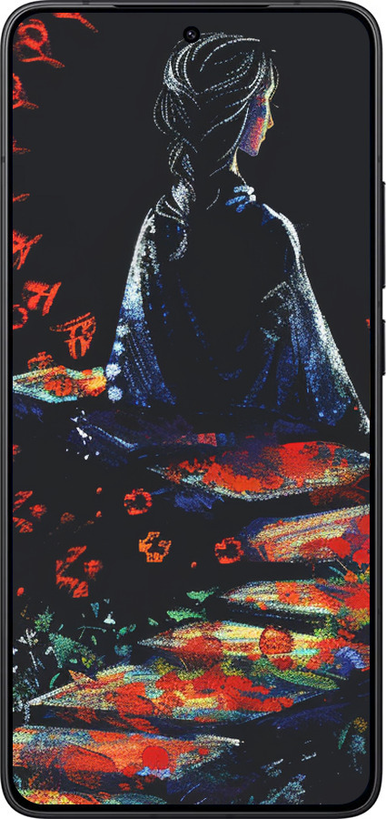 Силиконовый чехол Мечтательная девушка для Xiaomi Redmi K80 - 6042u-4148 изображение 