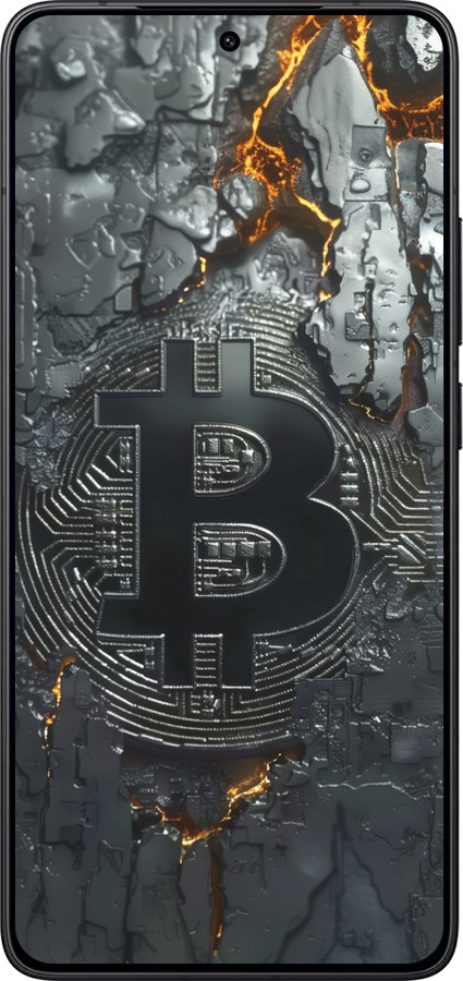 Силиконовый чехол Раскаленный биткойн для Xiaomi Redmi K80 - 6091u-4148 изображение 