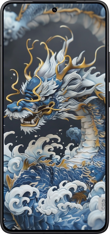 Силиконовый чехол Водяной дракон для Xiaomi Redmi K80 - 6113u-4148 изображение 