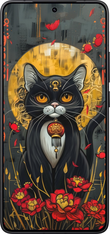 Силиконовый чехол China Cat для Xiaomi POCO F7 Pro - 6134u-4085 изображение 