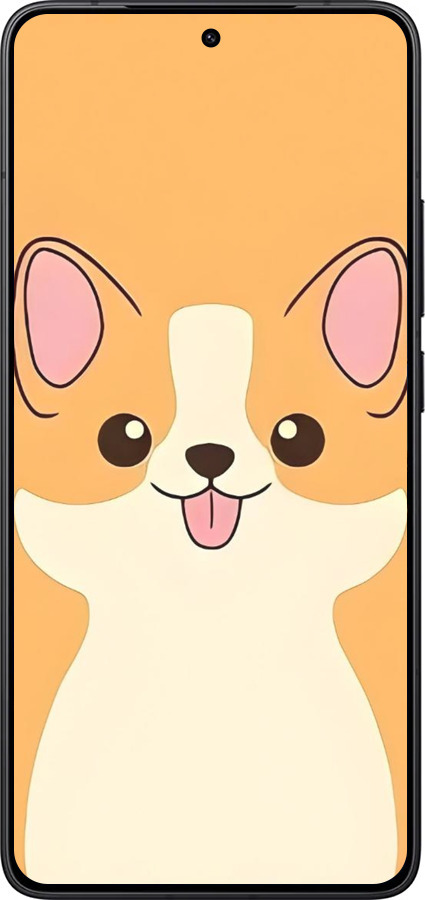 Силіконовий чехол Милый пес для Xiaomi Redmi K80 - 6296u-4148 изображение 