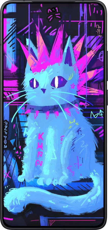 Силиконовый чехол Кот панк для Xiaomi Redmi K80 - 6311u-4148 изображение 