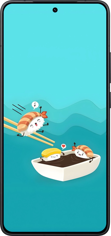 Силиконовый чехол Суши для Xiaomi Redmi K80 - 6354u-4148 изображение 