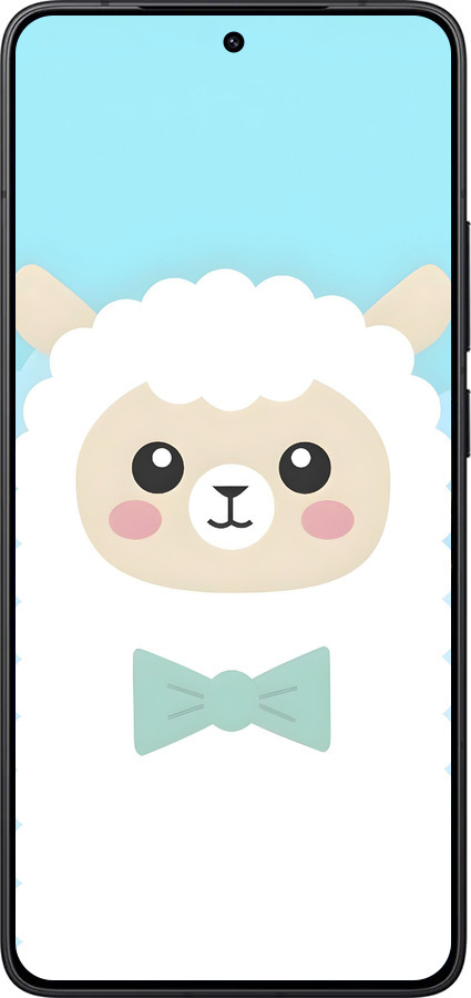 Силиконовый чехол Милый барашек для Xiaomi POCO F7 Pro - 6355u-4085 изображение 