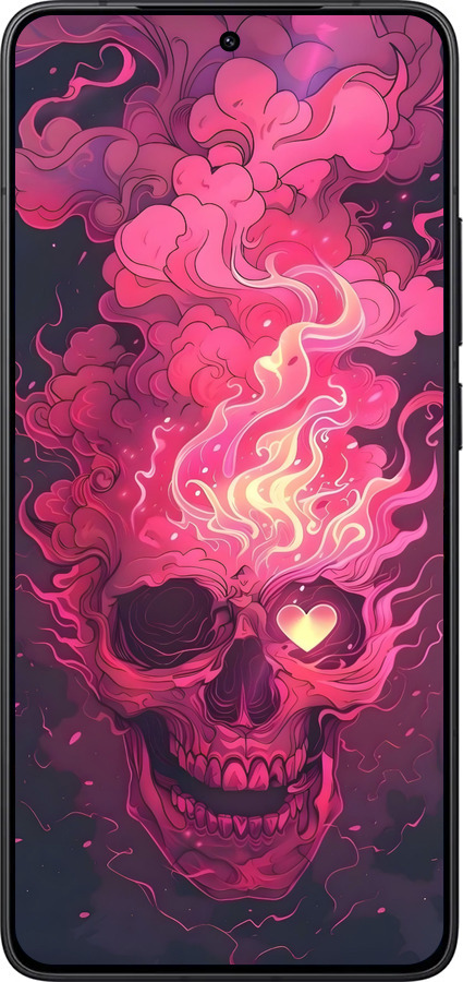 Силиконовый чехол Череп арт для Xiaomi Redmi K80 - 6385u-4148 изображение 