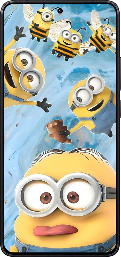 Силіконовий чехол Миньоны для Xiaomi Redmi K80 - 6386u-4148 изображение 