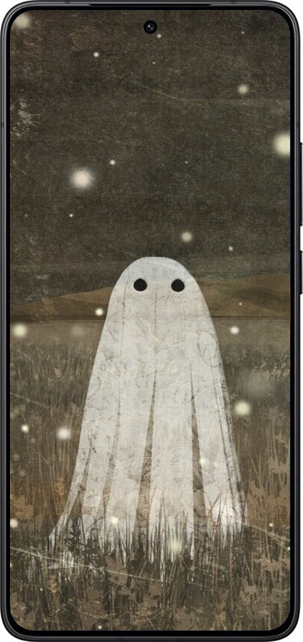 Силіконовий чехол Привид та світлячки для Xiaomi Redmi K80 - 6406u-4148 изображение 