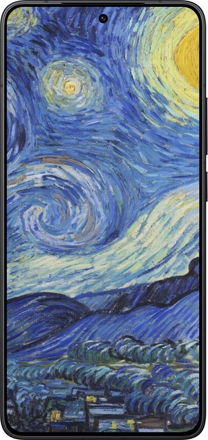 Силиконовый чехол «Звездная ночь» Винсента Ван Гога для Xiaomi Redmi K80 - 6433u-4148 изображение 
