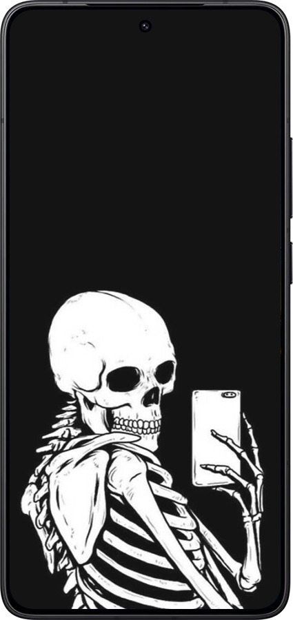 Силиконовый чехол Скелет делает Selfie для Xiaomi Redmi K80 - 6535u-4148 изображение 