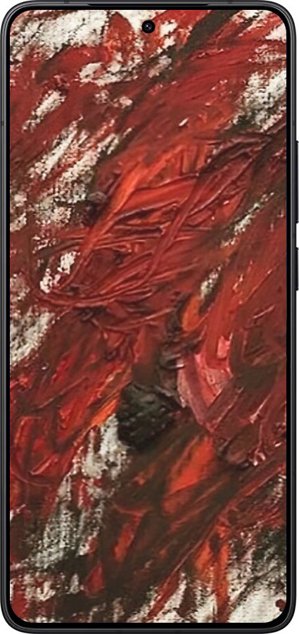 Силиконовый чехол Абстрактная композиция в красных тонах для Xiaomi Redmi K80 - 6541u-4148 изображение 