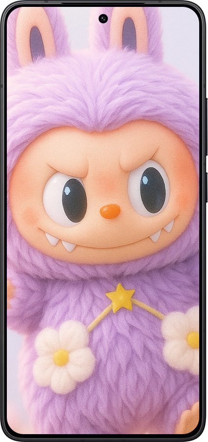 Силиконовый чехол Лабубу для Xiaomi POCO F7 Pro - 6708u-4085 изображение 