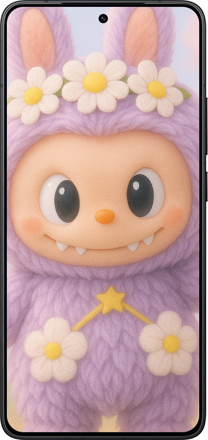 Силіконовий чехол Лабубу 1 для Xiaomi POCO F7 Pro - 6709u-4085 изображение 