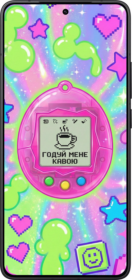 Силиконовый чехол Y2K Aesthetic Retro Pet: Годуй мене кавою для Xiaomi Redmi K80 - 6784u-4148 изображение 