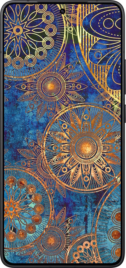 Силіконовий чехол Золотий візерунок для Xiaomi POCO F7 Pro - 678u-4085 изображение 