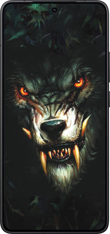Силиконовый чехол Дьявольский волк для Xiaomi POCO F7 Pro - 833u-4085 изображение 