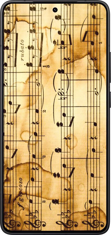 Силіконовий чехол Ноти для Xiaomi Redmi K80 - 905u-4148 изображение 