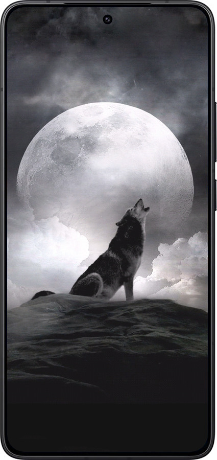 Силіконовий чехол Вовк, що виє для Xiaomi Redmi K80 - 934u-4148 изображение 