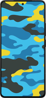 Силіконовий чехол Жовто-блакитний камуфляж для Xiaomi Redmi K80 Pro - 1084u-4145 изображение 