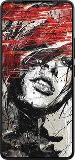 Силиконовый чехол Лицо девушки для Xiaomi Poco F7 Ultra - 1162u-4086 изображение 