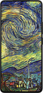 Силиконовый чехол Винсент Ван Гог. Звёздная ночь для Xiaomi Poco F7 Ultra - 163u-4086 изображение 