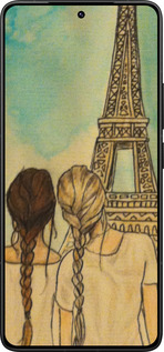 Силиконовый чехол Девушки в Париже для Xiaomi Redmi K80 Pro - 3980u-4145 изображение 