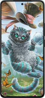 Силиконовый чехол Чеширский кот 2 для Xiaomi Redmi K80 Pro - 3993u-4145 изображение 